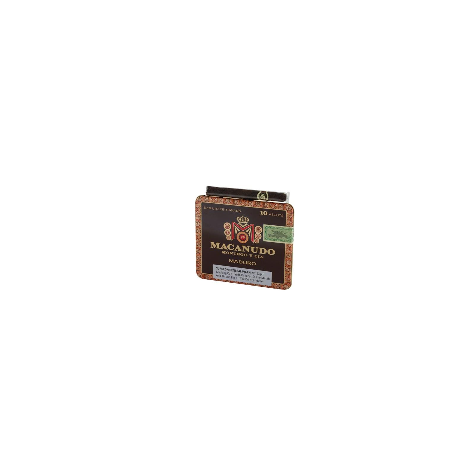 Macanudo Maduro Ascots Tins